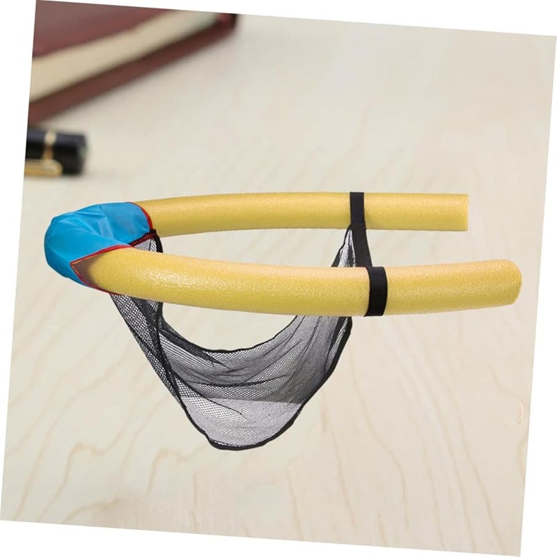 Inflatable Pool Chair Floating Seat Mesh Sling For Adults And Kids Blue - Image 3